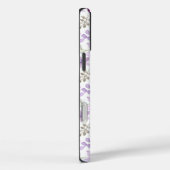 Elegant Pink and Purple Flower Pattern Case-Mate iPhoneケース (裏面 / 右)