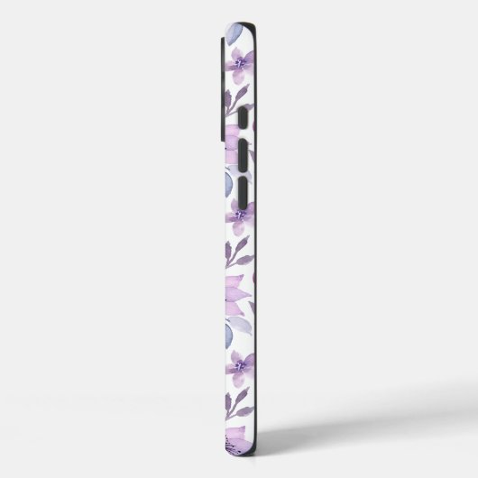 Elegant Pink and Purple Flower Pattern Case-Mate iPhoneケース (裏面 / 左)