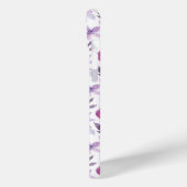 Elegant Pink and Purple Flower Pattern Case-Mate iPhoneケース (裏面 / 左)