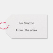 Elegant Pink And Purple Marble  ギフトタグ (裏面横)