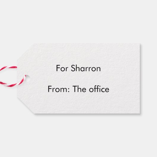 Elegant Pink And Purple Marble  ギフトタグ (裏面横)