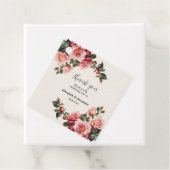 Elegant pink and red roses floral wedding  フェイバータグ (インサイチュ)