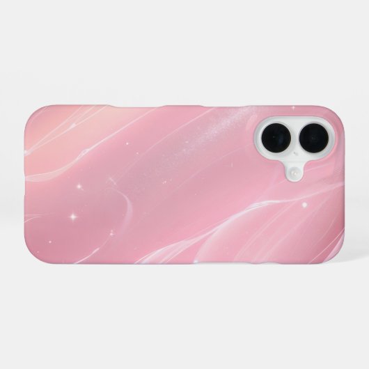 Elegant Pink Aurora Phone Case iPhone 16ケース (裏面横)