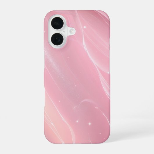 Elegant Pink Aurora Phone Case iPhone 16ケース (裏面)