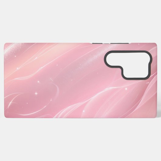 Elegant Pink Aurora Phone Case Samsung Galaxyケース (裏面横)