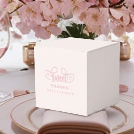 Elegant Pink Baby Shower Favor Box フェイバーボックス