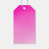 Elegant Pink Balloon 7th Birthday for Girl ギフトタグ (裏面)