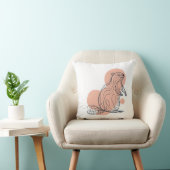 Elegant Pink Beaver for Kids | Premium Minimalist  クッション (椅子)