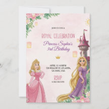 Elegant Pink birthday invitation 