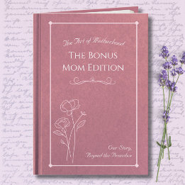 Elegant Pink Bonus Mom Storybook Mother’s Day カード