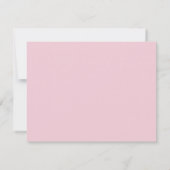 Elegant Pink Border Monogram Stationery Note Card 招待状 (裏面)