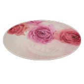 Elegant pink bouquets カッティングボード (角)