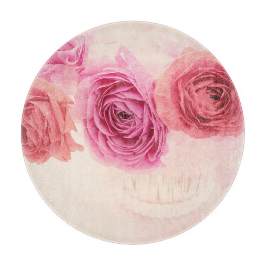 Elegant pink bouquets カッティングボード (正面)