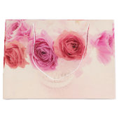 Elegant pink bouquets  ラージペーパーバッグ (正面)