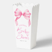 Elegant Pink Bow Baby Shower  フェイバーボックス (正面)