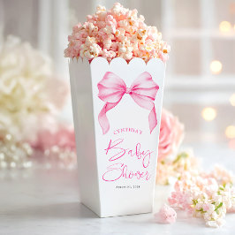 Elegant Pink Bow Baby Shower  フェイバーボックス