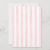 Elegant Pink Bow First Holy Communion 招待状 (裏面)