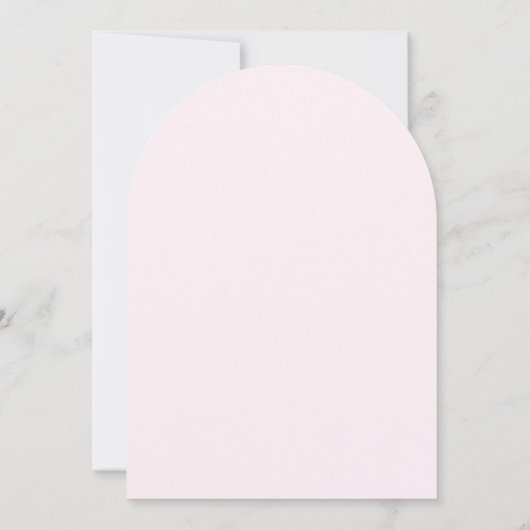 Elegant Pink Bow Girly Baby Shower Arch 招待状 (裏面)