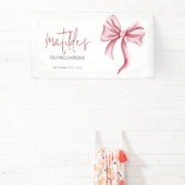 Elegant Pink Bow Quinceanera 横断幕 (インサイチュ)