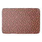 Elegant pink &brown Abstract pattern バスマット (正面)