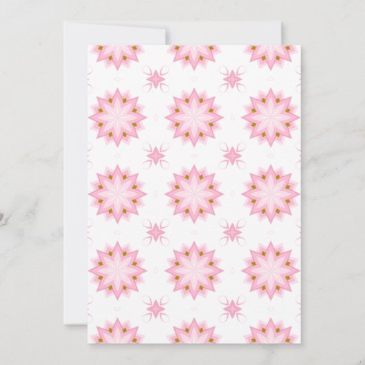 Elegant Pink butterfly birthday Invitation 招待状 (裏面)