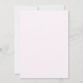 Elegant Pink Coquette Bow Floral Baby Shower 招待状 (裏面)