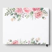 Elegant pink floral 90th birthday party  ゲストブック (裏面)