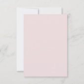 Elegant pink floral 90th birthday party  サンキューカード (裏面)