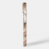 Elegant Pink Floral and Cascading White Pearls Lux Case-Mate iPhoneケース (裏面 / 左)