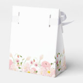  Elegant Pink Floral Baby Shower フェイバーボックス (裏面サイド)