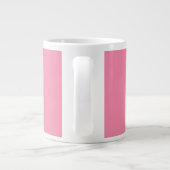 Elegant Pink Floral Graduation Party mug ジャンボコーヒーマグカップ (裏面)