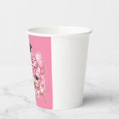 Elegant Pink Floral Graduation Party watch 紙コップ (左)