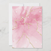 Elegant Pink Floral Mother's Day Brunch Invitation 招待状 (裏面)