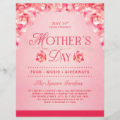 Elegant Pink Floral Mother's Day Celebration Event チラシ (正面)