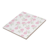 Elegant Pink Floral Pattern Ceramic Tile for Home  タイル (側面)