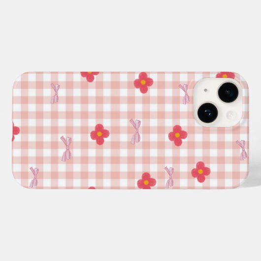 Elegant Pink Floral Phone Case Case-Mate iPhoneケース (裏面 (横))