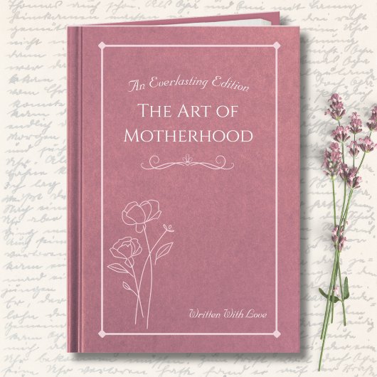 Elegant Pink Floral Storybook Mother’s Day Photo カード