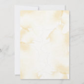 Elegant Pink Floral Sweet Sixteen Gold Birthday  招待状 (裏面)