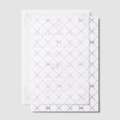 Elegant Pink Geometric Wedding ベラム紙招待状 (オフセット (招待状))