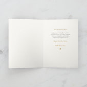 Elegant Pink & Gold Birthday Card for Mom カード (内部)