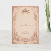 Elegant Pink & Gold Birthday Card for Mom カード (裏面)