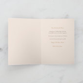 Elegant Pink & Gold Birthday Card for Mom カード (内部)