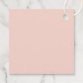 Elegant Pink Gold Pearls Balloons 30th Birthday フェイバータグ (裏面)