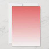 Elegant Pink Gradient Wedding Invitations 招待状 (裏面)