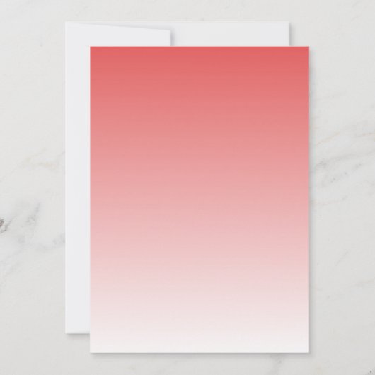 Elegant Pink Gradient Wedding Invitations 招待状 (裏面)