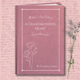 Elegant Pink Grandmother Mother’s Day Storybook カード
