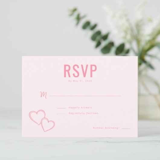 Elegant Pink Hearts RSVP (スタンド正面)