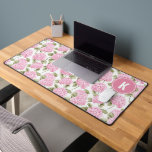 Elegant Pink Hydragea Flowers Pattern Monogram デスクマット<br><div class="desc">Transform your workspace with the Elegant Pink Hydrangea Flowers Pattern Monogram Desk Mat. Featuring a stunning pink hydrangea design paired with a personalized monogram, this desk mat brings a touch of sophistication and beauty to any desk. Its large surface provides ample space for your keyboard, mouse, and other essentials, while...</div>