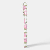 Elegant Pink Hydragea Flowers Pattern Monogram Case-Mate iPhoneケース (裏面 / 左)