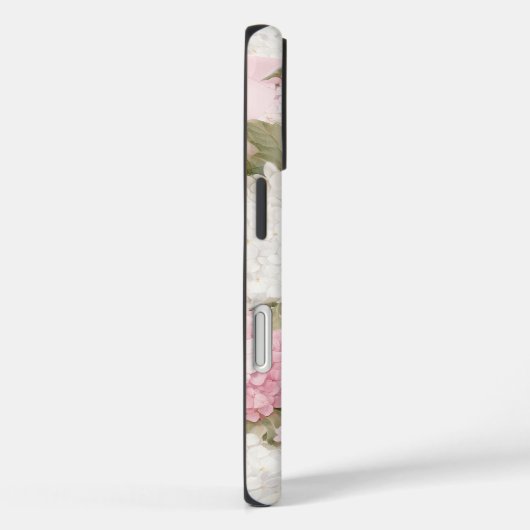 Elegant Pink Hydrangea Watercolor  Case-Mate iPhoneケース (裏面 / 右)